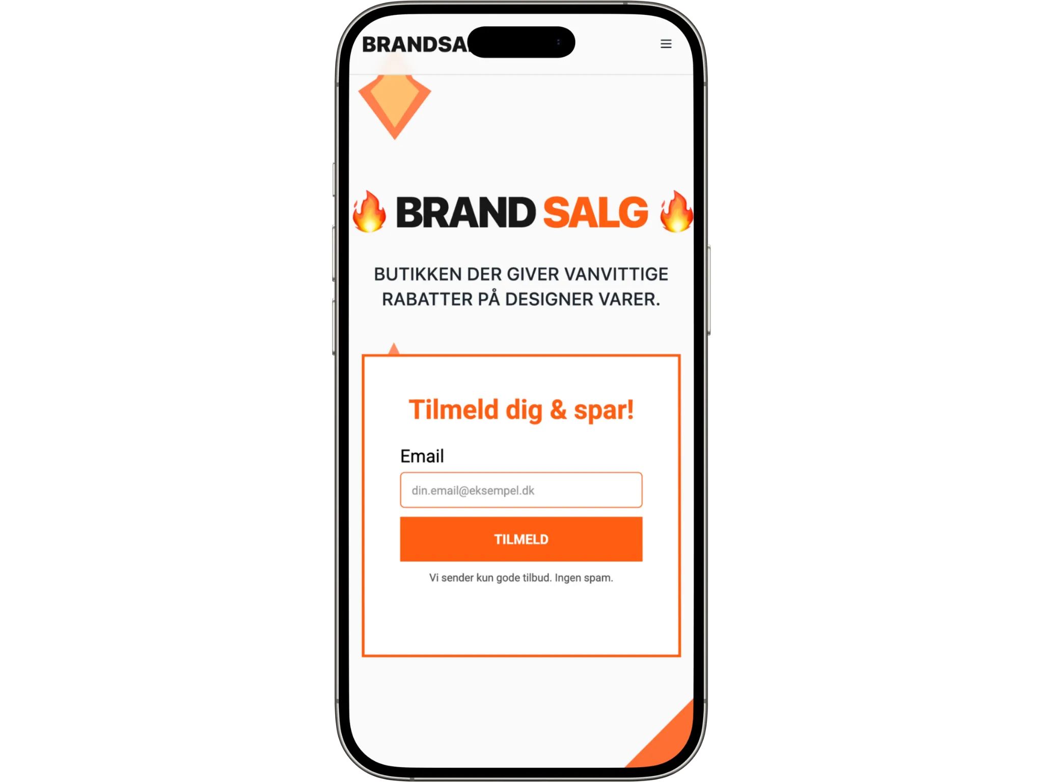 Brandsalg.dk mobile version