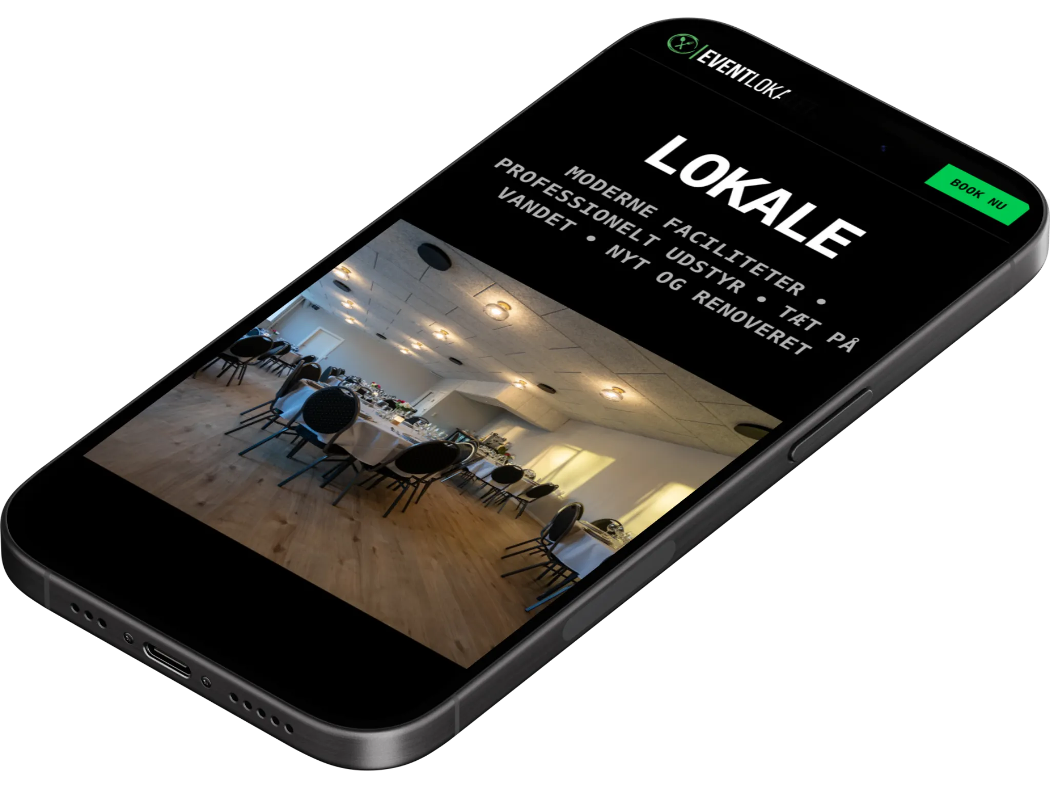 Eventlokalet.nu mobile version 2