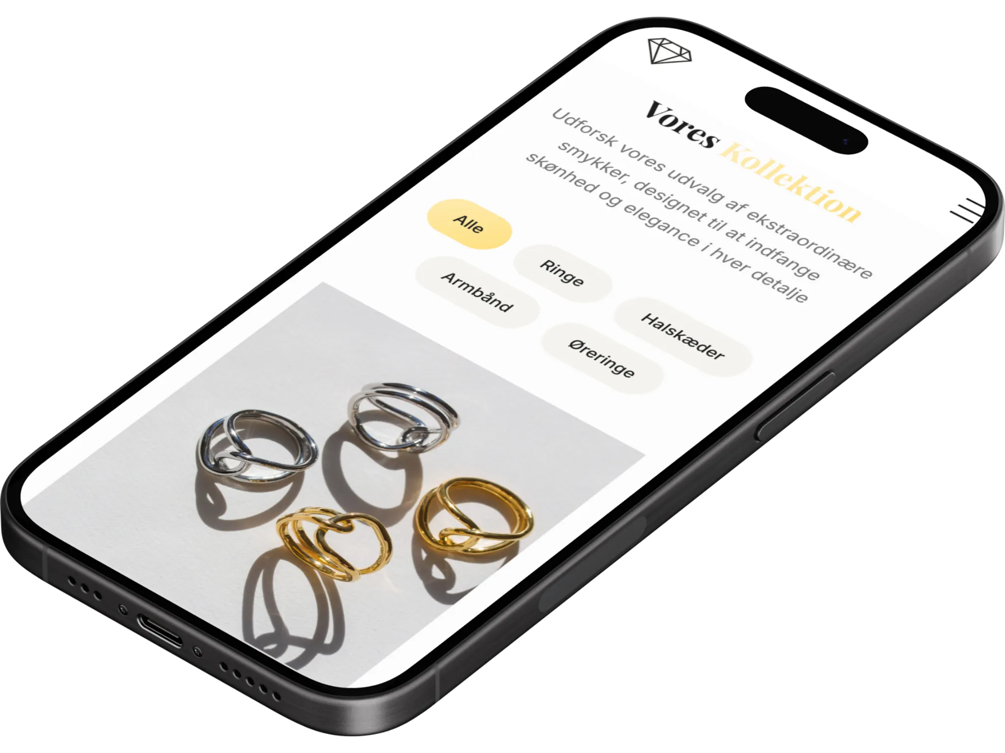Juvelen.dk mobile version 2