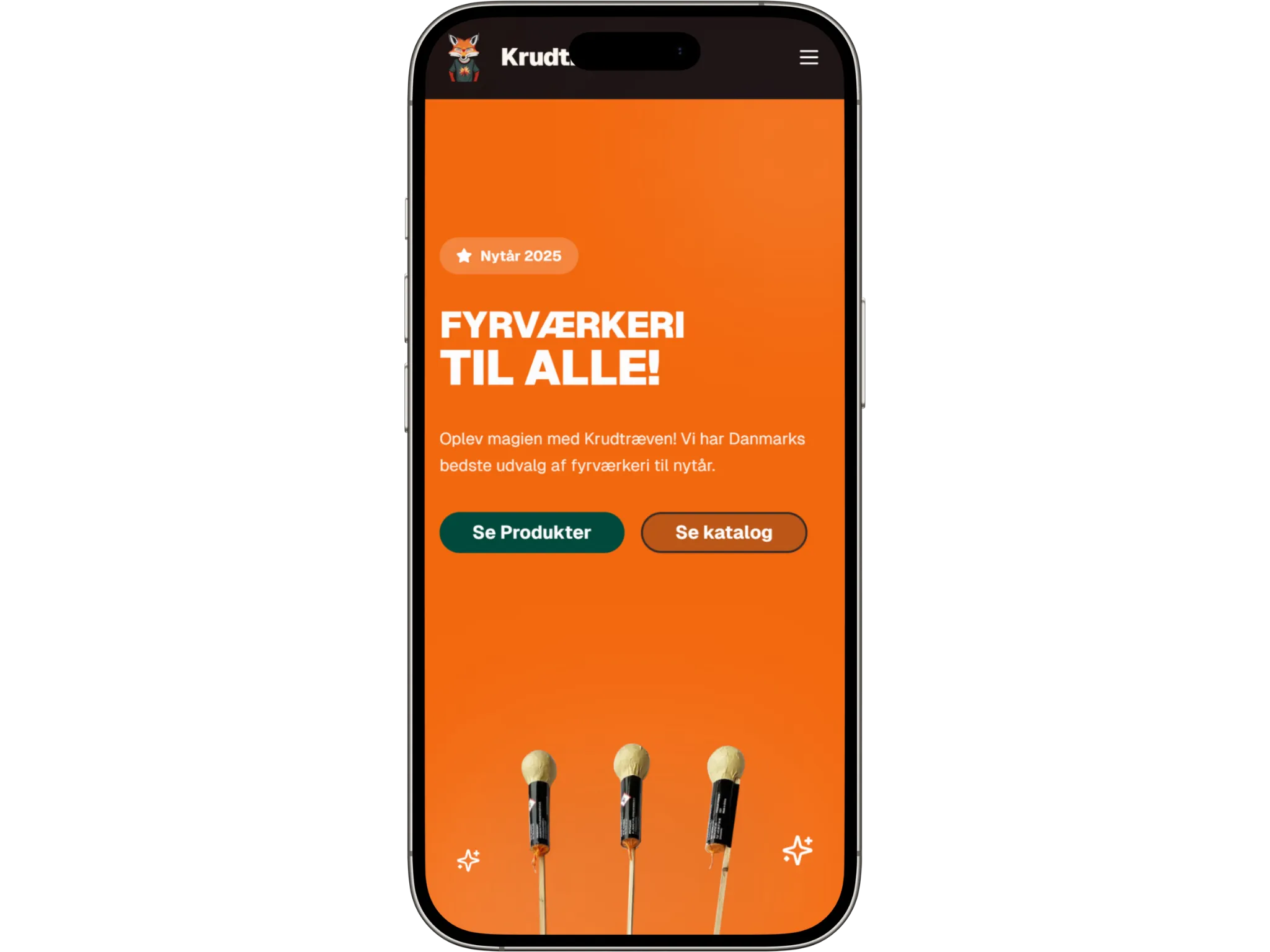 Krudtræven.dk mobile version