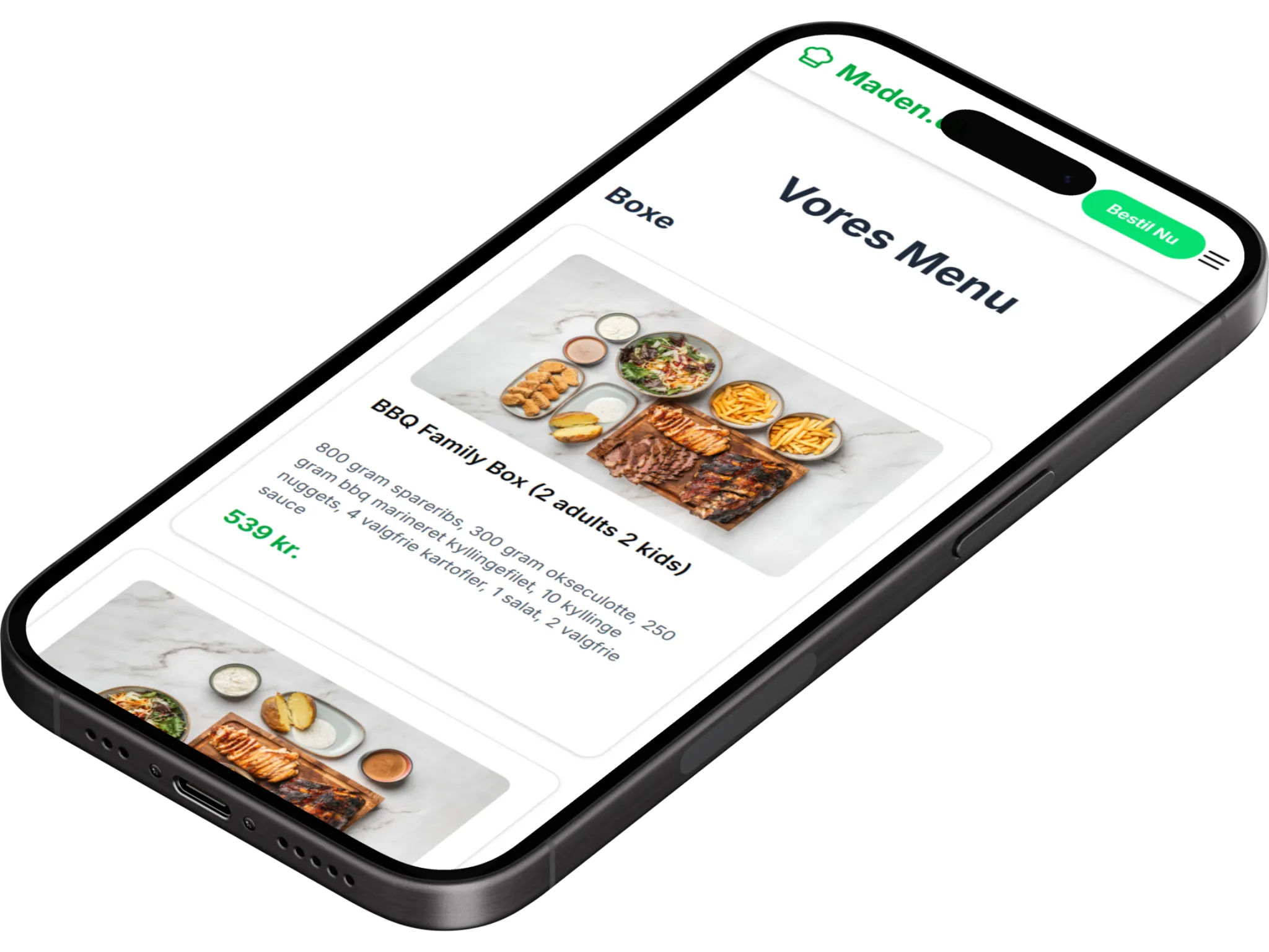 Maden.dk mobile version 2