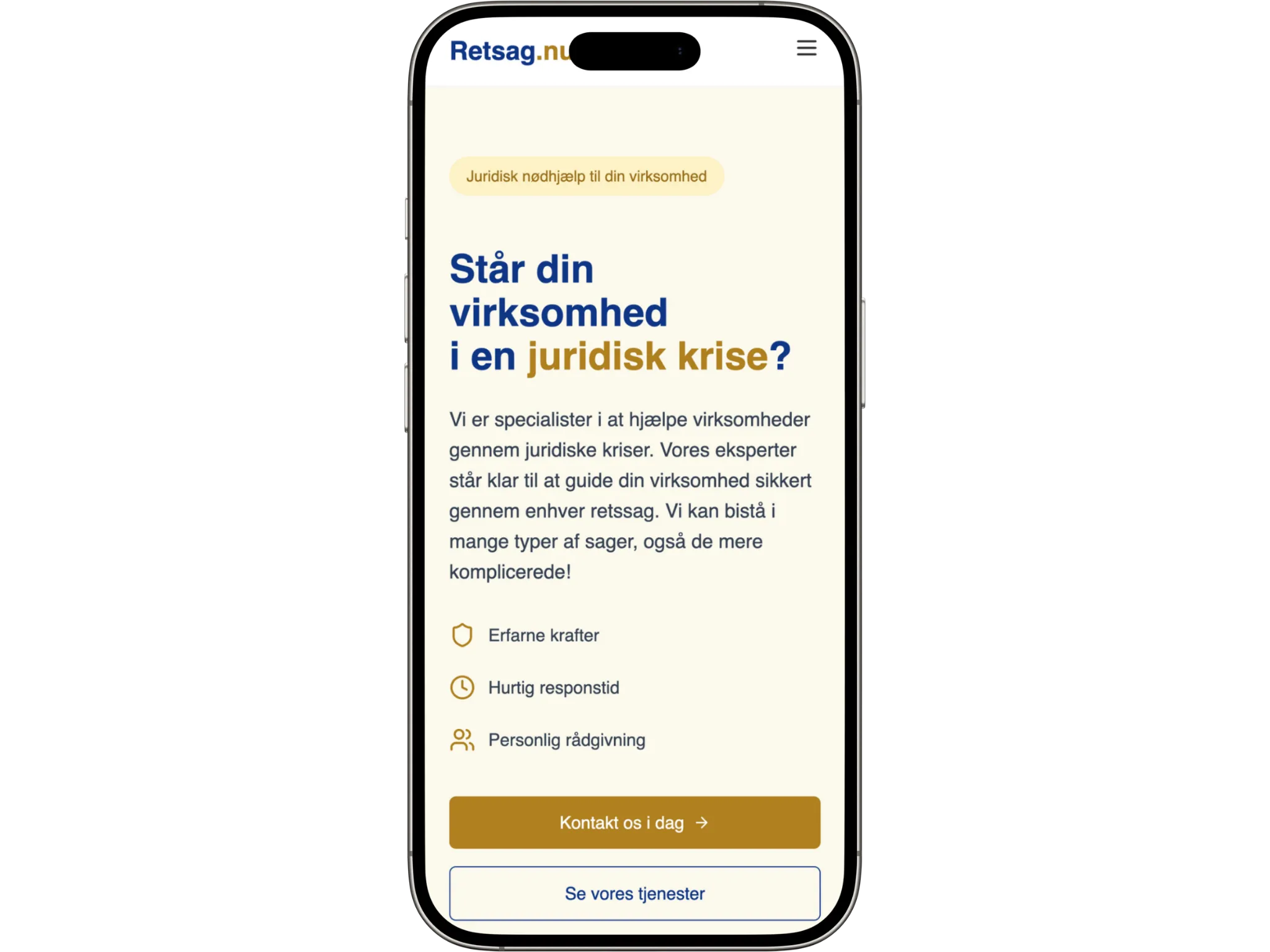 Retsag.dk mobile version
